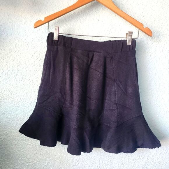 Free people beach side pockets semi ruffled mini skirt - Picture 1 of 8